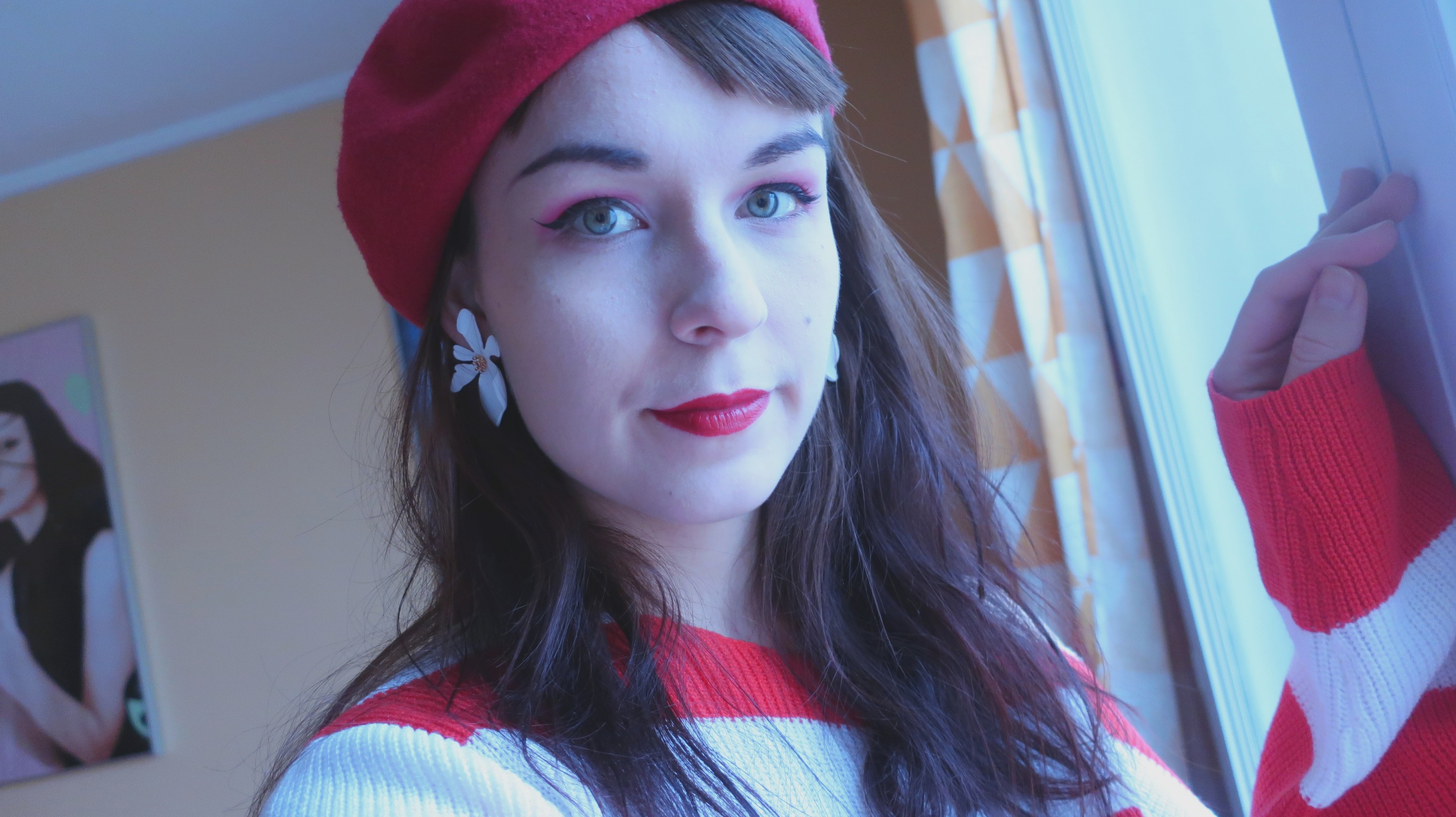 girl with red beret